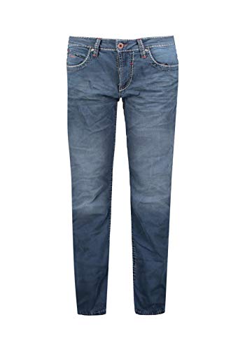 Camp David Herren Jeans NI:CO mit Vintage-Waschung und Breiten Nähten Old Blue Used 34 32 von Camp David