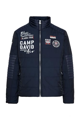 Camp David Herren Winterjacke im Biker Look Frozen Navy Xxxl von Camp David