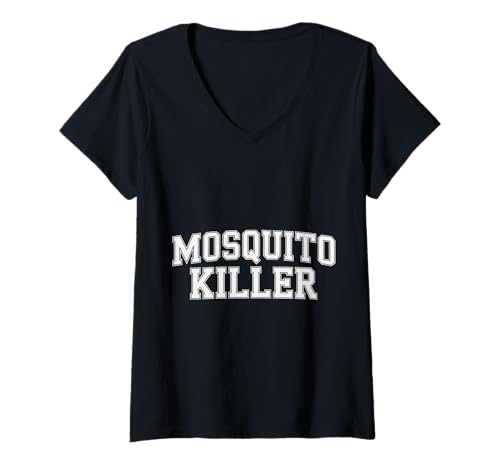 Damen Mosquito Killer Camper Outdoor Insect Defense |- T-Shirt mit V-Ausschnitt Damen Mosquito Killer Camper Outdoor Insect Defense |- T-Shirt mit V-Ausschnitt von Camper Campfire Tent Challenge