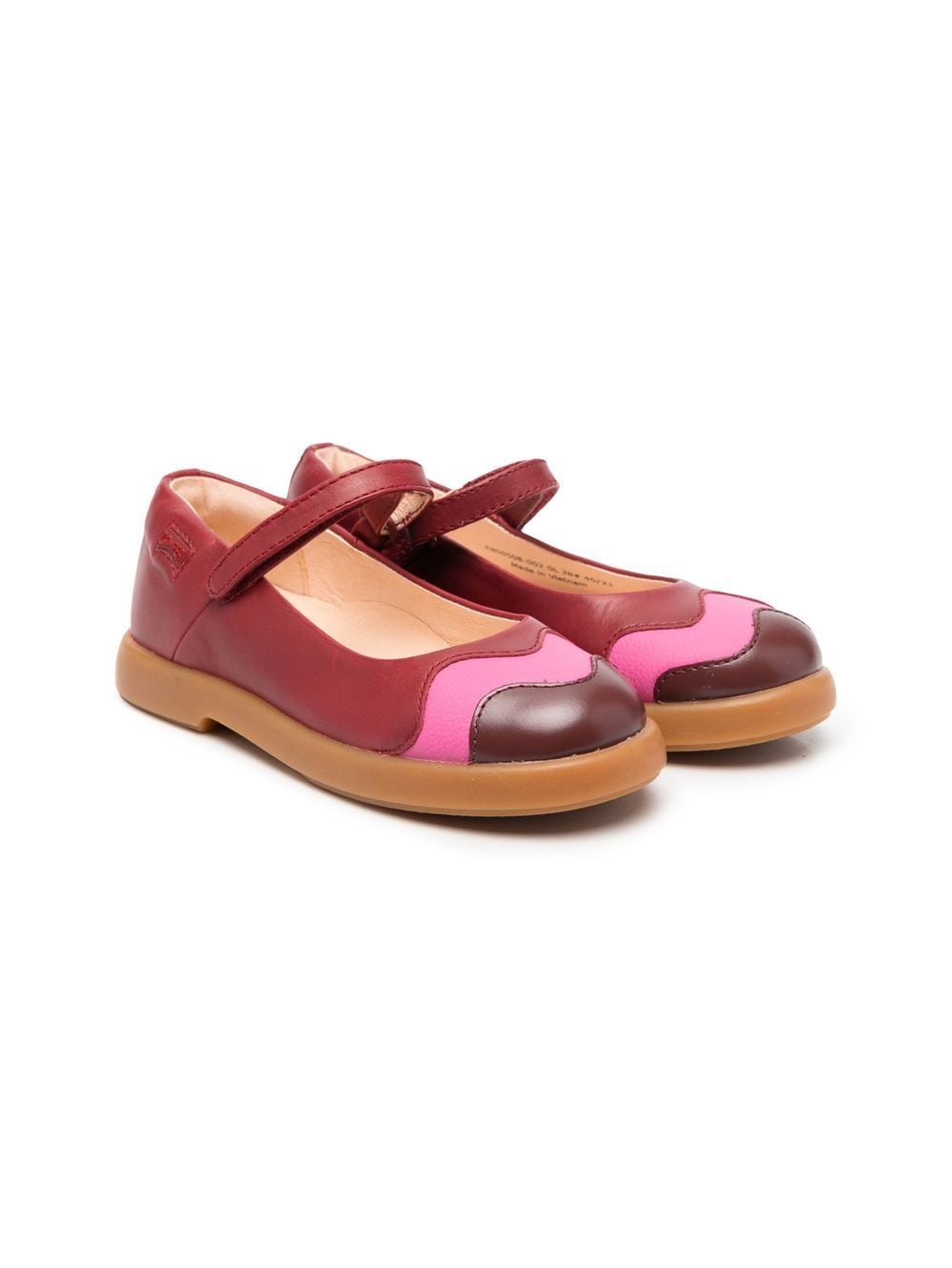 Camper Kids Ballerinas in Colour-Block-Optik - Rot von Camper Kids