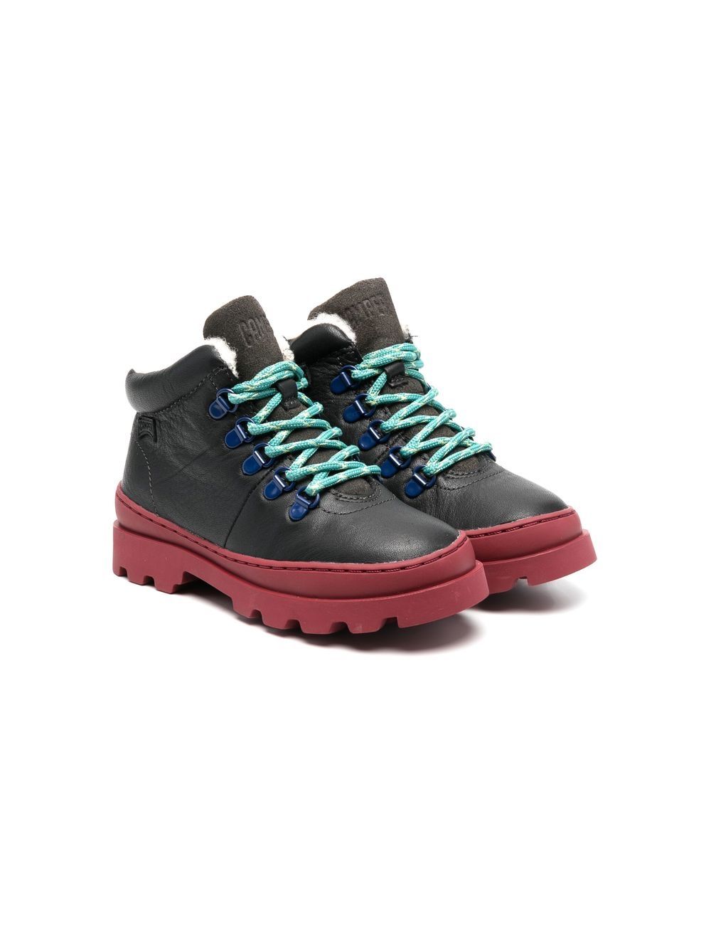 Camper Kids Brutus Stiefel mit Faux Shearling - Schwarz von Camper Kids