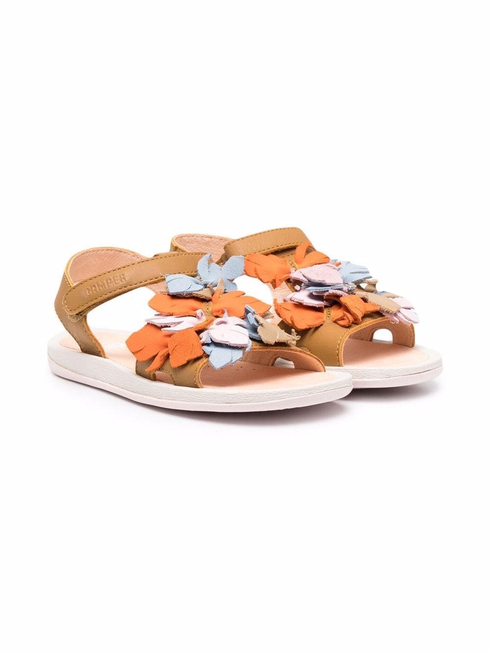 Camper Kids Twins Sandalen mit Applikation - Braun von Camper Kids