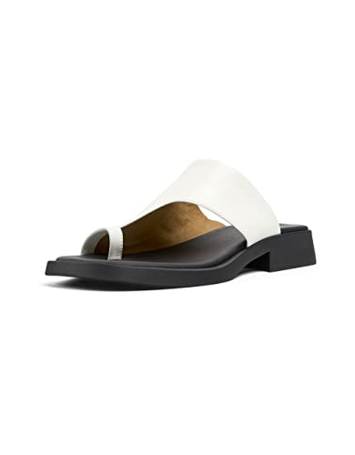 Camper Damen Dana Twins-K201488 Flat Sandal, Weiß 001 TWS, 35 EU von Camper