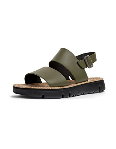 Camper Damen Oruga K201038 Flat Sandal, Grün 016, 37 EU von Camper