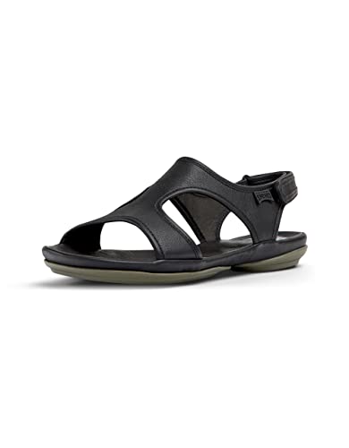 Camper Damen Right Nina K201514 Flat Sandal, Schwarz 001, 35 EU von Camper