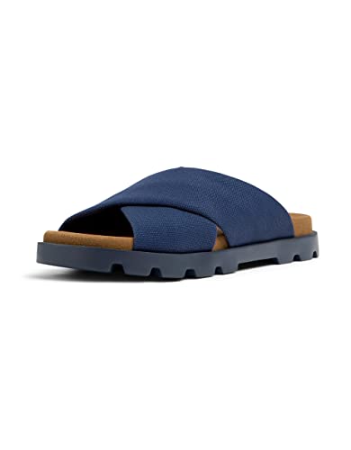 Camper Herren Brutus K100776 X-Strap Sandal, Blau 011, 44 EU von Camper