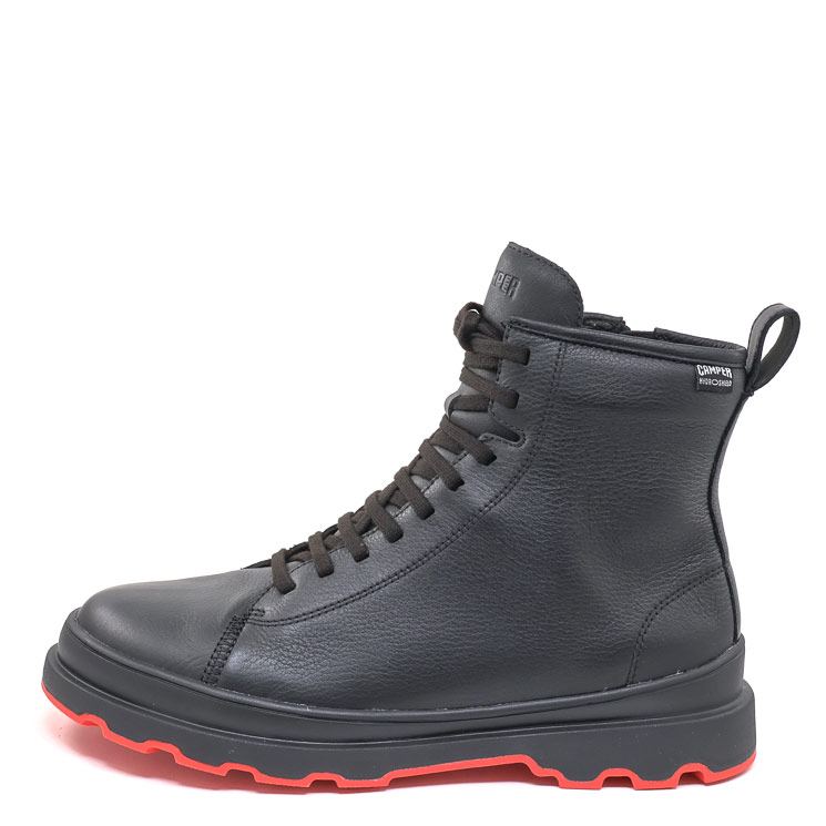 Camper, K300536 Brutus + Herren Stiefelette, schwarz-rot von Camper