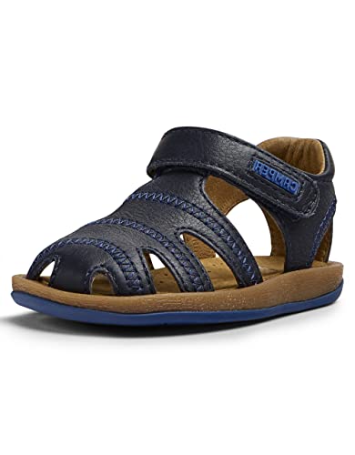 Camper Baby-Jungen Bicho 80372 T-Strap Sandal, Blau 064, 20 EU von Camper