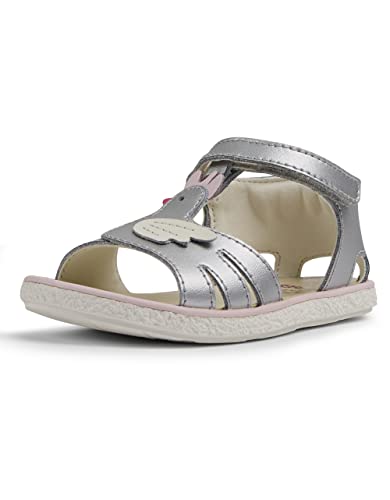 Camper Baby-Mädchen Miko K800471 T-Strap Sandal, Grau 002, 24 EU von Camper