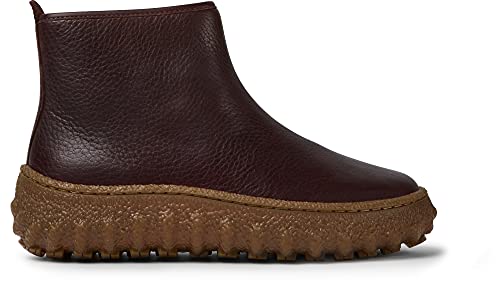 Camper Damen Ground K400460 Zip Bootie, Burgundy 005, 36 EU von Camper