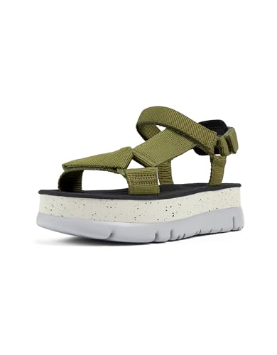 Camper Damen Oruga Up K200851 Sandal, Mittelgrün 020, 41 EU von Camper