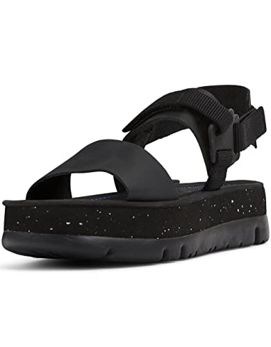 Camper Damen Oruga Up K201239 Keilsandale, Schwarz 005, 41 EU von Camper