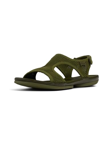 Camper Damen Right Nina K201645 T-Strap Sandal, Grün 001, 36 EU von Camper