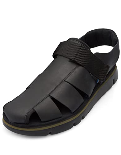 Camper Herren Oruga K100285 Flat Sandal, Schwarz 007, 43 EU von Camper