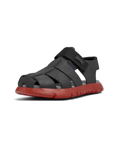 Camper Jungen Oruga K800242 T-Strap Sandal, Schwarz 026, 37 EU von Camper