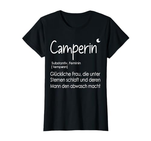 Damen Damen Camperin Lautschrift Camping Frau Camping Sprüche T-Shirt Damen Damen Camperin Lautschrift Camping Frau Camping Sprüche T-Shirt von Camperin Lautschrift Camping Frauen Campingplatz