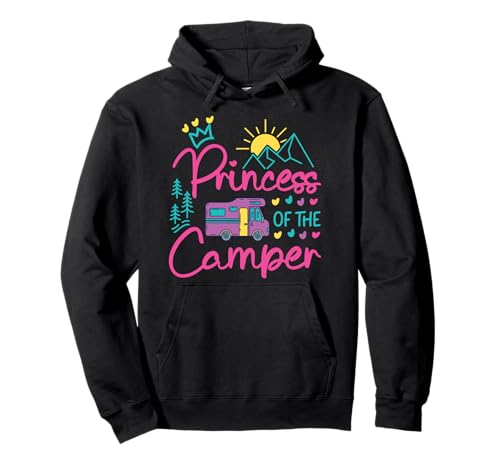 Camping Familie Mädchen Campervan Wohnmobil Prinzessin Camper Pullover Hoodie Camping Familie Mädchen Campervan Wohnmobil Prinzessin Camper Pullover Hoodie von Camping Camper Lover Saying HS0