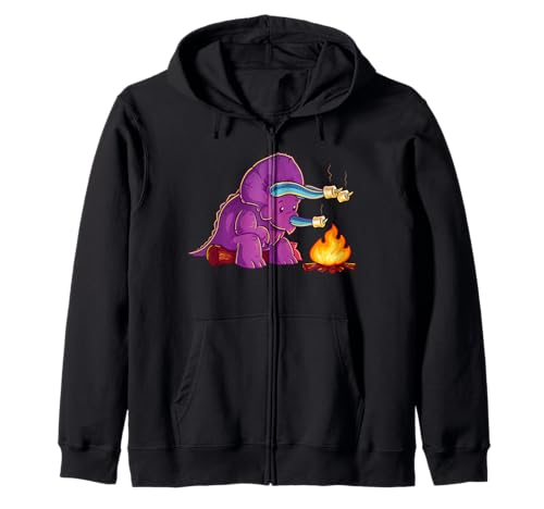 Lustiger Triceratops Camping Marshmallow Kinder Dinosaurier Kapuzenjacke Lustiger Triceratops Camping Marshmallow Kinder Dinosaurier Kapuzenjacke von Camping Dinosaur Designs for Kids