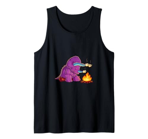 Lustiger Triceratops Camping Marshmallow Kinder Dinosaurier Tank Top Lustiger Triceratops Camping Marshmallow Kinder Dinosaurier Tank Top von Camping Dinosaur Designs for Kids
