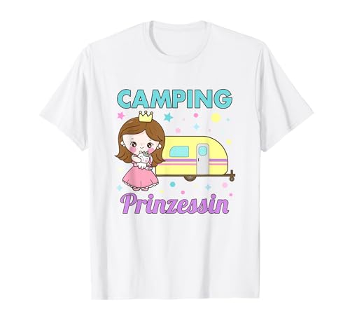 Wohnwagen Prinzessin Camper Kind Mädchen Camping T-Shirt Wohnwagen Prinzessin Camper Kind Mädchen Camping T-Shirt von Camping Kinder Zubehör Mädchen Camper Frau