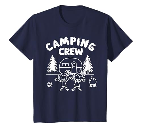 Camping Crew Camper Wohnwagen Zubehör Camping Kinder T-Shirt Camping Crew Camper Wohnwagen Zubehör Camping Kinder T-Shirt von Camping Kinder Zubehör Wohnwagen Junge Mädchen