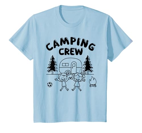 Camping Crew Camper Wohnwagen Zubehör Camping Kinder T-Shirt Camping Crew Camper Wohnwagen Zubehör Camping Kinder T-Shirt von Camping Kinder Zubehör Wohnwagen Junge Mädchen