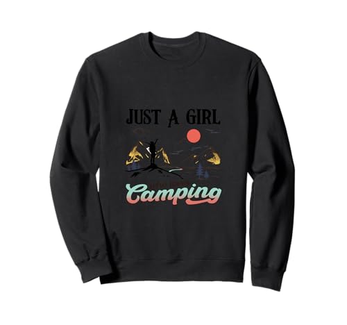 Nur EIN Mädchen, das Camping, Sonne und Montana für Frauen liebt Sweatshirt Nur EIN Mädchen, das Camping, Sonne und Montana für Frauen liebt Sweatshirt von Camping Sun