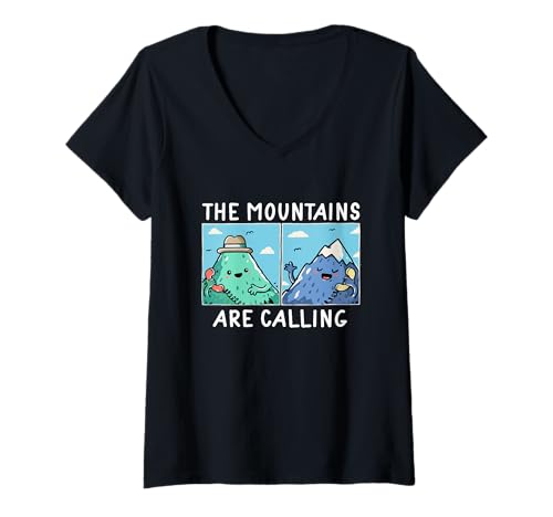 Damen Camping Pfadfinder Berg Wandern Wald Campers Abenteuer T-Shirt mit V-Ausschnitt Damen Camping Pfadfinder Berg Wandern Wald Campers Abenteuer T-Shirt mit V-Ausschnitt von Camping and Hiking Designs