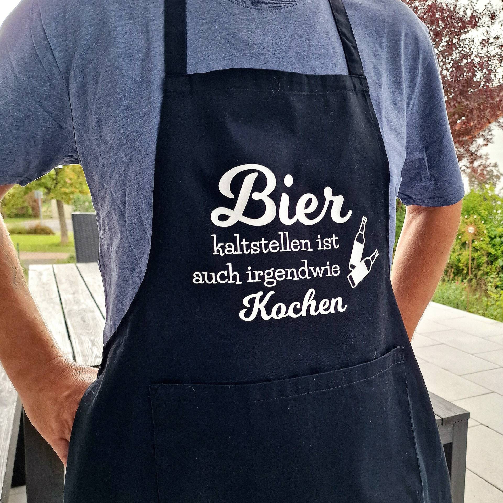 Schürze Kochschürze Grillschürze Bier Kaltstellen Ist Auch Irgendwie Kochen von Campingemotions