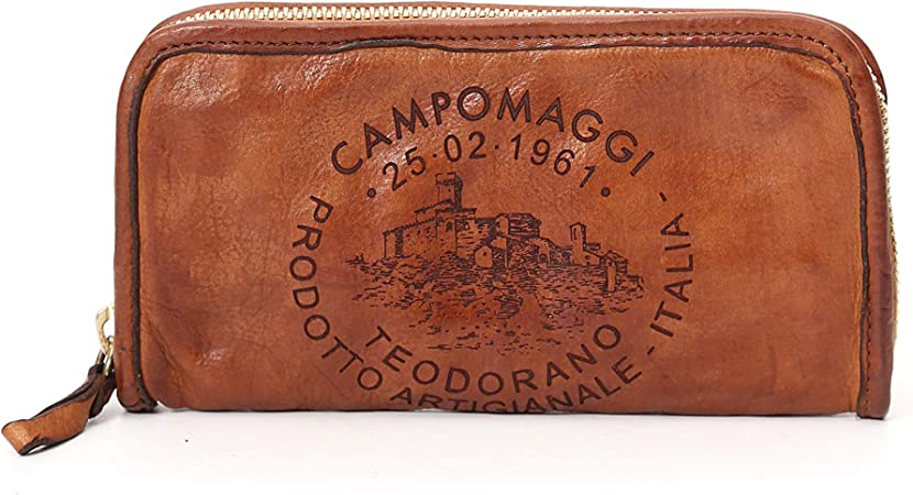 unisex Handtaschen braun Zip-Wallet Teodorano - von Campomaggi