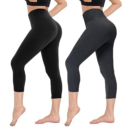 Campsnail Capri Leggings Damen 3/4 Leggins High Waist Blickdicht Yoga Sporthose von Campsnail