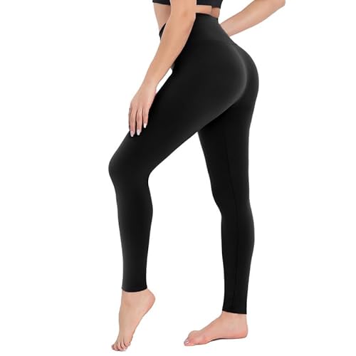 CAMPSNAIL Leggings Damen High Waist Blickdicht Leggins für Sport Yoga Gym （1er Pack- Schwarz,4XL von CAMPSNAIL