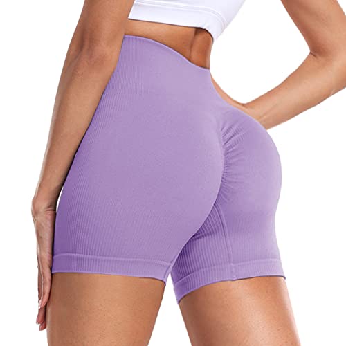 Campsnail Scrunch Butt Gym Shorts Damen - Nahtlos Yoga High Waist Leggings Kurz Sport Push Up Booty Sportshorts für Fitness Workout Biker von Campsnail