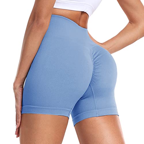 CAMPSNAIL Scrunch Butt Gym Shorts Damen - Nahtlos Yoga High Waist Leggings Kurz Sport Push Up Booty Sportshorts für Fitness Workout Biker von CAMPSNAIL