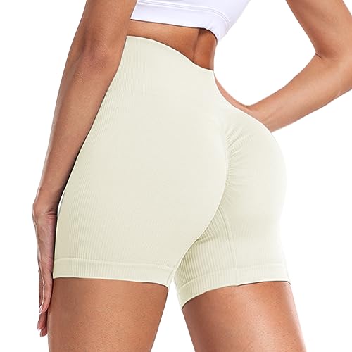 Campsnail Scrunch Butt Gym Shorts Damen - Nahtlos Yoga High Waist Leggings Kurz Sport Push Up Booty Sportshorts für Fitness Workout Biker von Campsnail