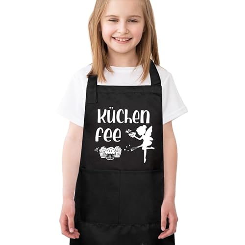 Camptrip Kochschürze Kinder,Kinderschürze,Schürze Kinder,Kinder Kochschürze Grillschürze Kinder Jungen Malkittel Kinder für Jungen und Mädchen Beim Kochen,Malen,Grillen von Camptrip