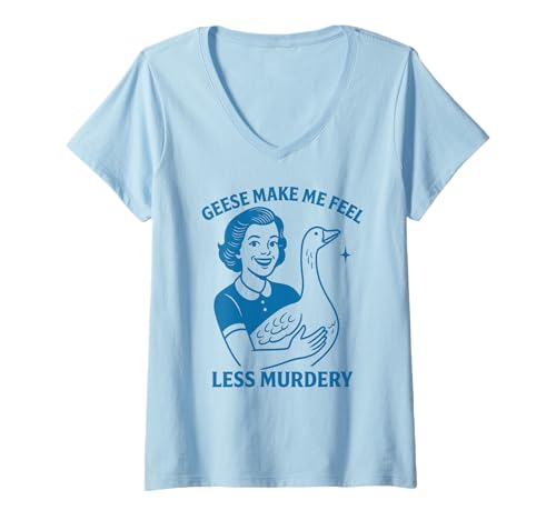 Damen Kann ich Dat Dawg streicheln, lustiges Pin-Up-Gans-Meme T-Shirt mit V-Ausschnitt Damen Kann ich Dat Dawg streicheln, lustiges Pin-Up-Gans-Meme T-Shirt mit V-Ausschnitt von Can I Pet This Dawg Meme Graphics