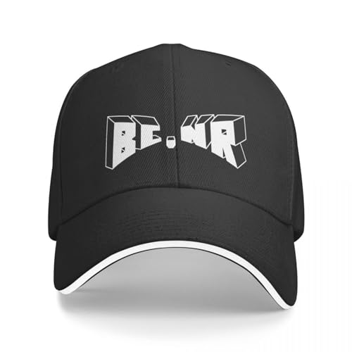 Basecap Schwarz Land New Road Merch BCNR Logo Baseballkappe Neu im Hut Anime Damen Hut Herren von CanKan
