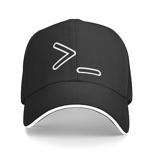 Basecap Shell-Eingabeaufforderung Befehlszeilen-Interpreter Geek/Nerd Weißes Design Baseballkappe Cosplay Hut für Mann Frauen von CanKan