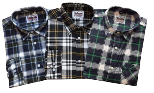 Canada Forest Herren 3er Set Holzfäller Arbeitshemden Extra Lang 70010-5 XXL 45/46 von Canada Forest