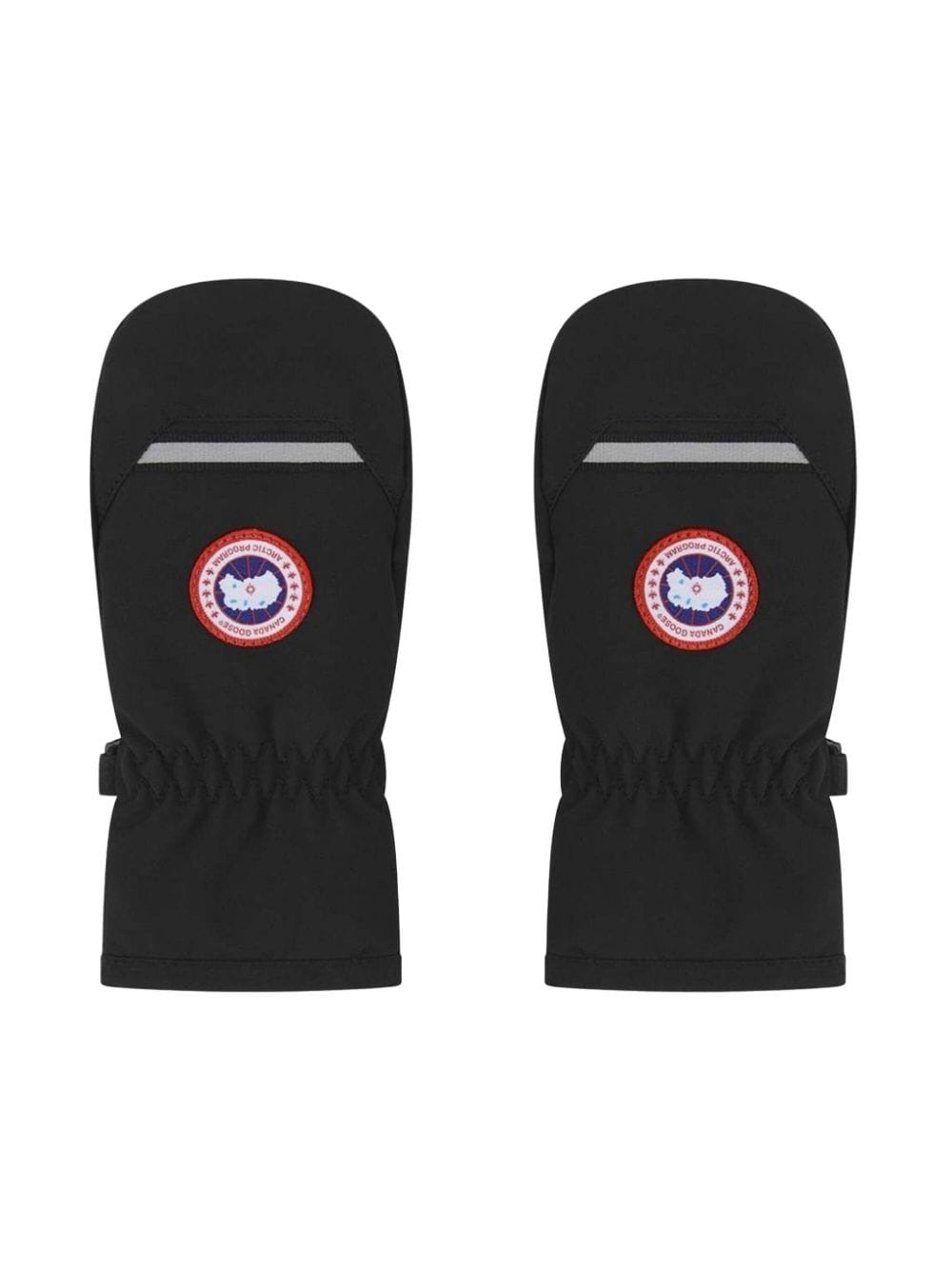 Canada Goose Kids Arctic Daunenfäustlinge mit Logo-Patch - Schwarz von Canada Goose Kids