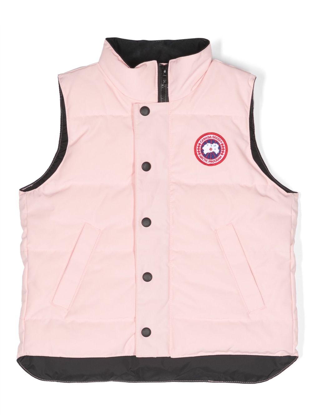 Canada Goose Kids Gefütterte Weste mit Logo-Patch - Rosa von Canada Goose Kids