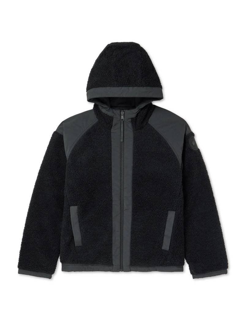 Canada Goose - Alberni Reversible Ripstop and Wool-Blend Fleece Hooded Jacket - Men - Black - M von Canada Goose