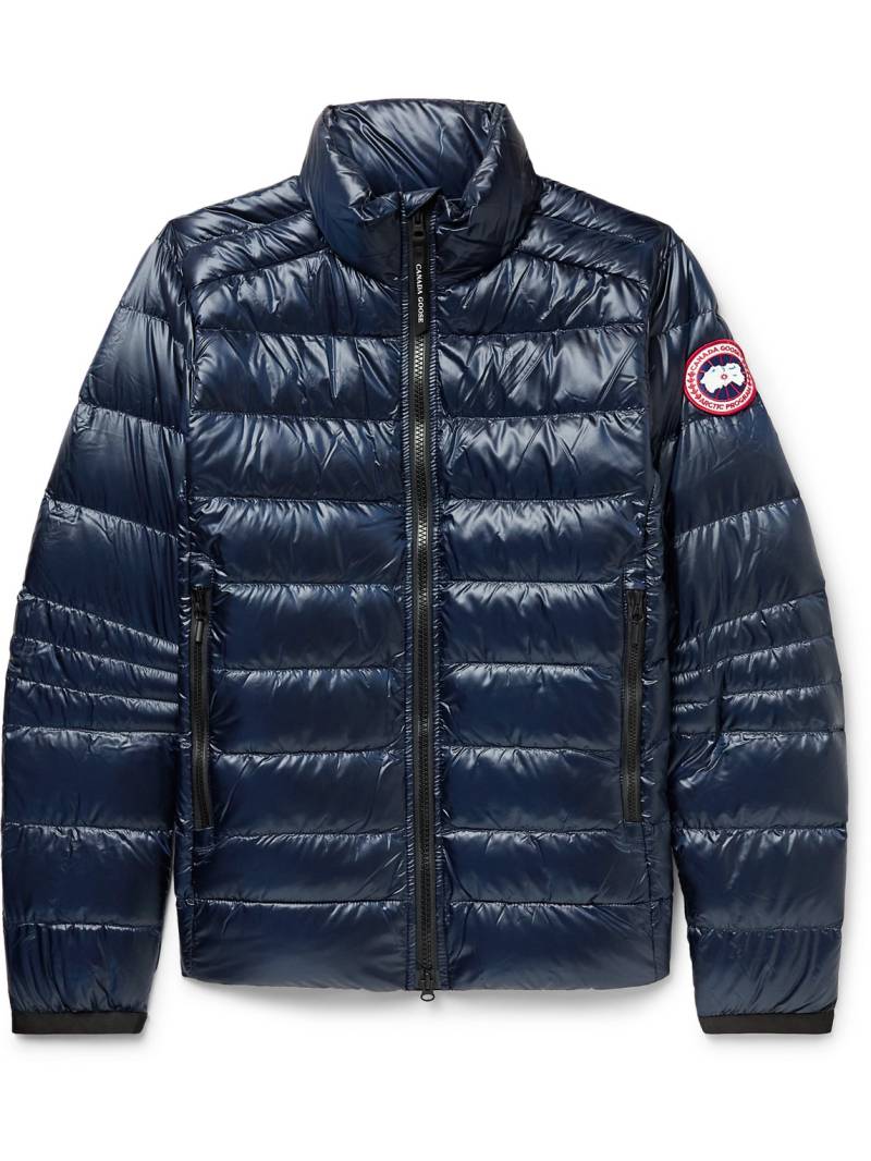 Canada Goose - Crofton Slim-Fit Quilted Recycled Nylon-Ripstop Down Jacket - Men - Blue - XXL von Canada Goose