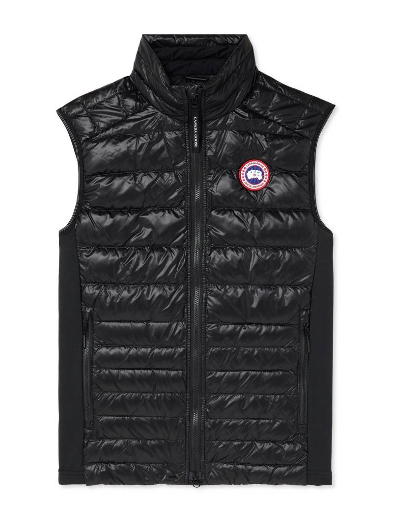 Canada Goose - Hybdridge Lite Quilted Recycled-Ripstop and Stretch-Jersey Down Gilet - Men - Black - S von Canada Goose