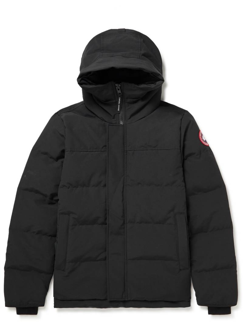 Canada Goose - Macmillan Logo-Appliquéd Quilted Shell Hooded Down Parka - Men - Black - S von Canada Goose