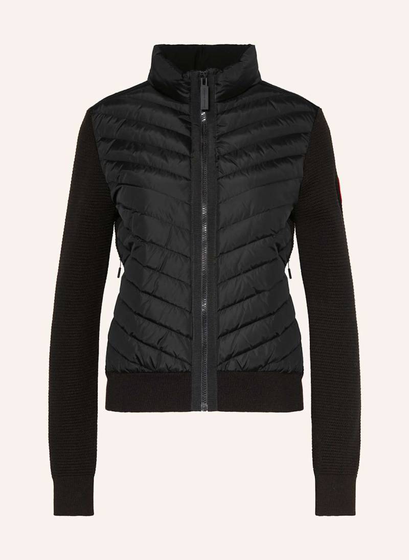 Canada Goose Strickjacke Hybridge Im Materialmix schwarz von Canada Goose
