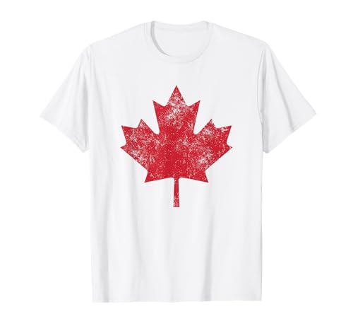Kanada Shirt Damen Herren Used-Look Red Maple Leaf Canada Day T-Shirt Kanada Shirt Damen Herren Used-Look Red Maple Leaf Canada Day T-Shirt von Canada T Shirts - Cool Canada Day Tees