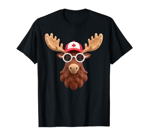 Lustiger kanadischer Elch für Kinder T-Shirt Lustiger kanadischer Elch für Kinder T-Shirt von Canada’s National Day