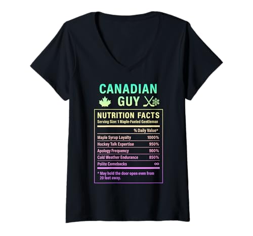 Damen Kanadische Männer und Jungen mit kanadischen Wurzeln T-Shirt mit V-Ausschnitt Damen Kanadische Männer und Jungen mit kanadischen Wurzeln T-Shirt mit V-Ausschnitt von Canadian Cultural Gifts for Boys Men of Canada